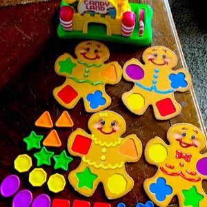 CandyLand Castle and plastic geometric shapes